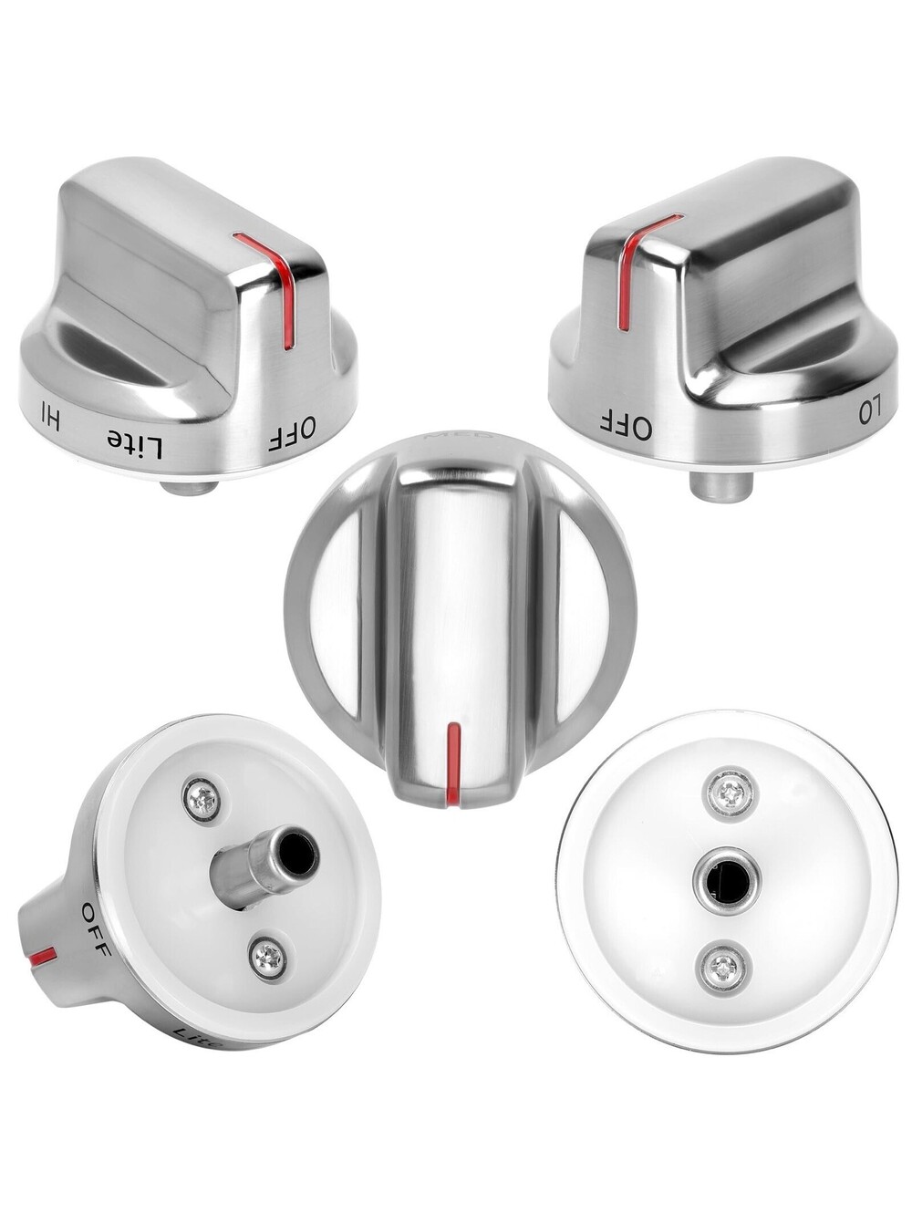 DG94-02141A Stove Knob Replacement for Samsung NX58M6630SS NX58R6631SS 5-Pack